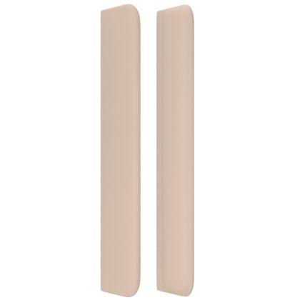 Горна табла с уши, капучино, 93x16x118/128 см, изкуствена кожа