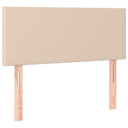 Боксспринг легло с матрак, капучино, 80x200 см, изкуствена кожа