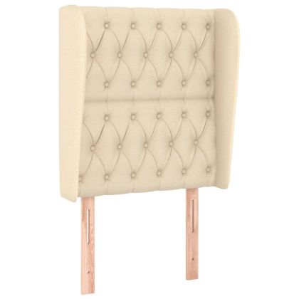 Боксспринг легло с матрак, кремава, 80x200 см, плат