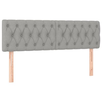 Боксспринг легло с матрак, светлосиво, 140x190 см плат