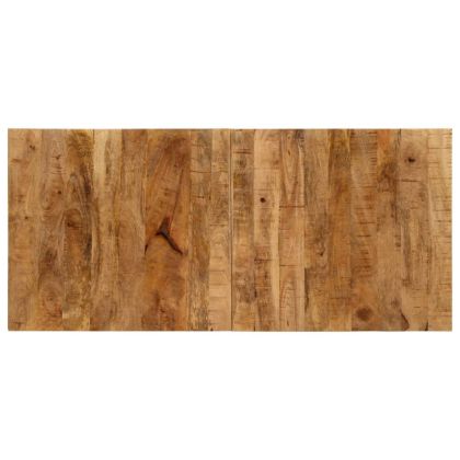 Бар маса трактор червен и кафяв 55x120x107 см манго дърво масив