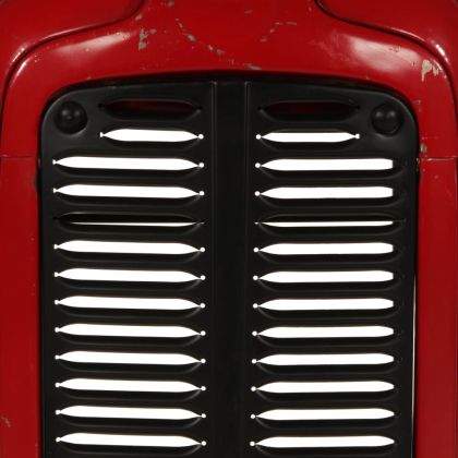 Бар маса трактор червен и кафяв 55x120x107 см манго дърво масив