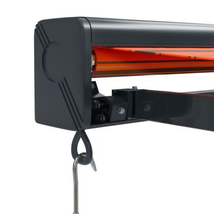 Прибираща се тента оранжево и кафяво 4,5x3 м плат и алуминий