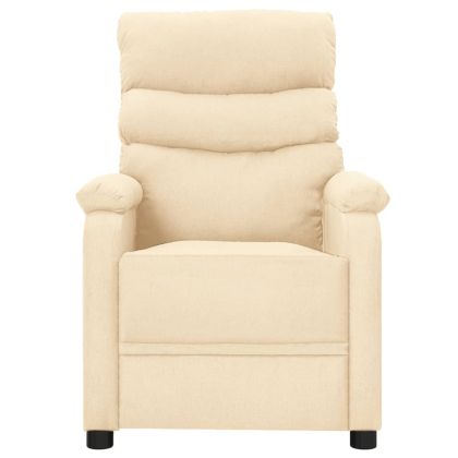 Масажен стол, кремав, текстил