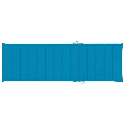 Градински шезлонг с масичка и шалте, импрегнирано борово дърво