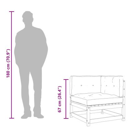 Фотьойл, кафяв, 60 см, плат