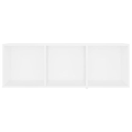 ТВ шкафове, 4 бр, бели, 107x35x37 см, инженерно дърво