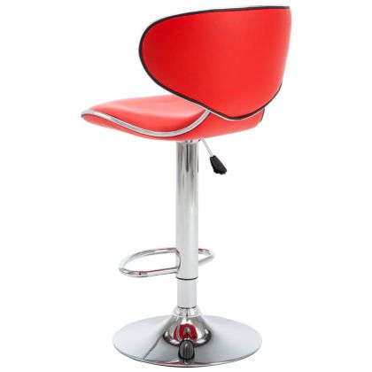 323645 Bar Stools 2 pcs Red Faux Leather