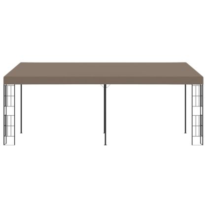 Шатра за стенен монтаж, 6x3 м, таупе, текстил