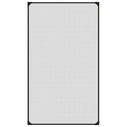 Магнитна мрежа против насекоми за прозорци, антрацит, 80x140 см