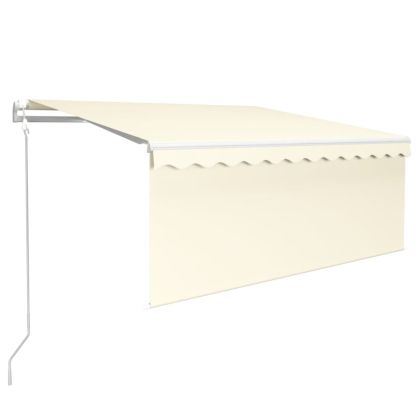 Автоматично прибиращ се сенник с щора, 3,5x2,5 м, кремав