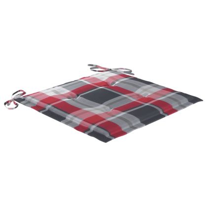 Стифиращи градински столове с възглавници 8 бр тик масив