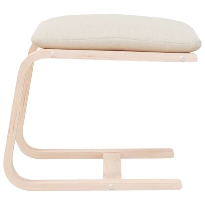 Табуретка, кремава, 51x41x40 см, плат