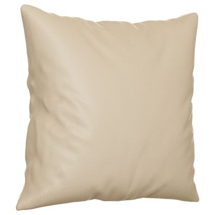 Комплект дивани 3 части с възглавници кремав плат микрофибър