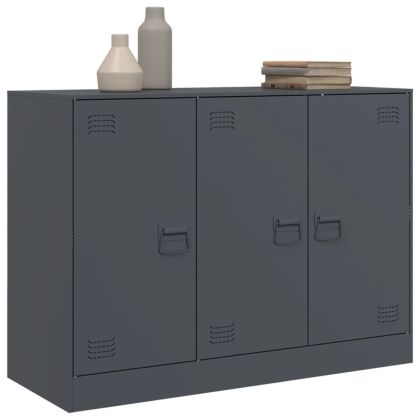 Бюфет, антрацит, 99x39x73 см, стомана
