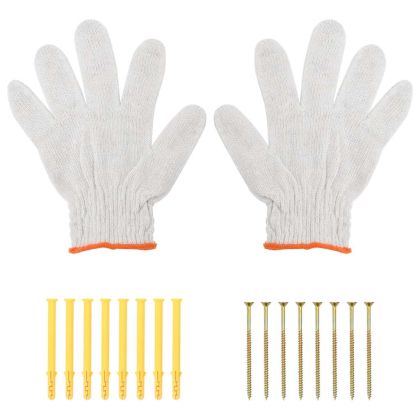 Скоби за рафт 4 бр 40x2,5x25 см черен неръждаема стомана