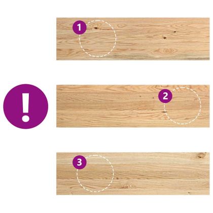 Стълбищни стъпала, 2 бр, 90x25x2 см, необработен масивен дъб