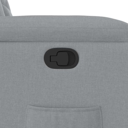 Реклайнер стол, светлосив, текстил