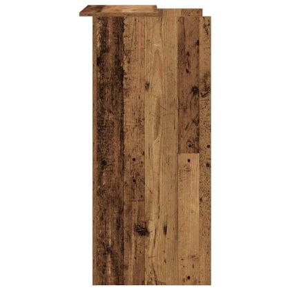 Приемно бюро, старо дърво, 55x50x103,5 см, инженерно дърво