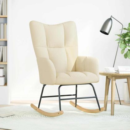 Люлеещ стол, кремав, текстил