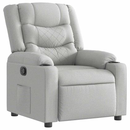Recliner Chair Cloud Grey Fabric