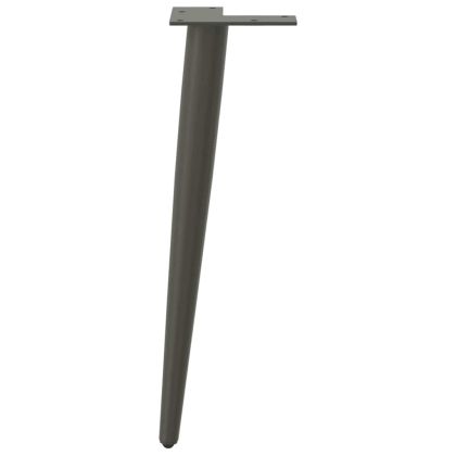 Крака за масичка за кафе, конична форма, 4 бр., антрацит, 30-31 см, стомана