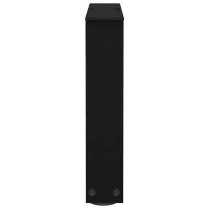 Крака за масичка за кафе, V-образни, 2 бр., черни, 30 x (30-31,3) см, стомана