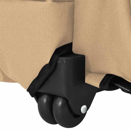 Количка за домашни любимци 3 в 1, дизайн, пясъчен цвят, 48x32x(57-106) см, оксфордски плат