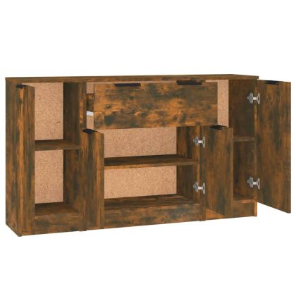 Сайдборди, 3 бр, опушен дъб, инженерно дърво