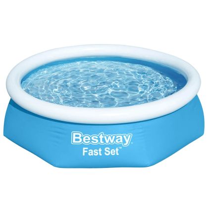 Bestway Fast Set Кръгъл надуваем басейн, 244x61 см, 57265