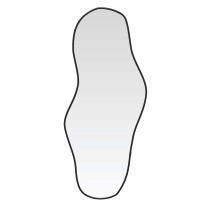 Стенно огледало черно 60x25 см