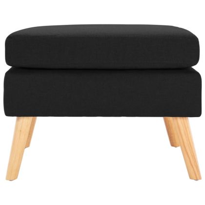 Табуретка, черна, текстил