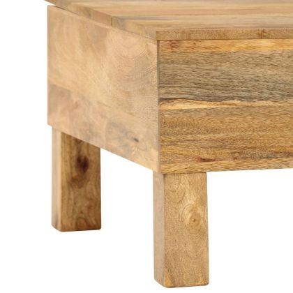 Маса за кафе от мангово дърво масив, 110x55x35 cм