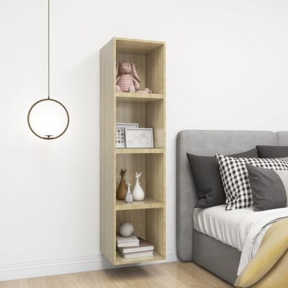 Стенен шкаф, дъб сонома, 37x37x37 см, ПДЧ