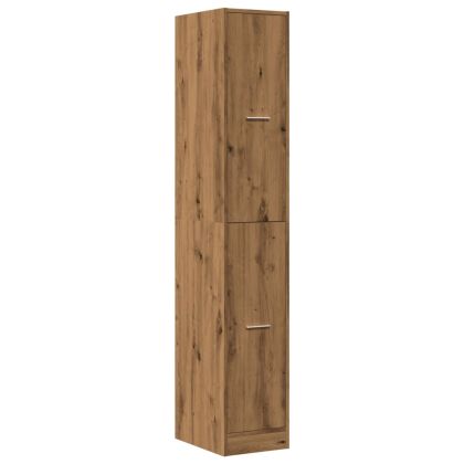 Шкаф органайзер, дъб артизан, 30x41x174,5 см, инженерно дърво