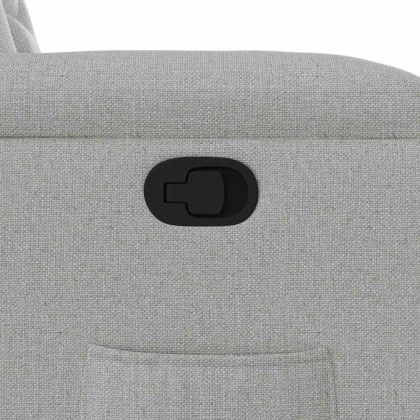 Изправящ реклайнер стол, облачно сив, текстил