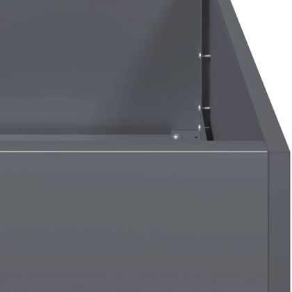 Кашпа, антрацит, 200x80x40 см, стомана