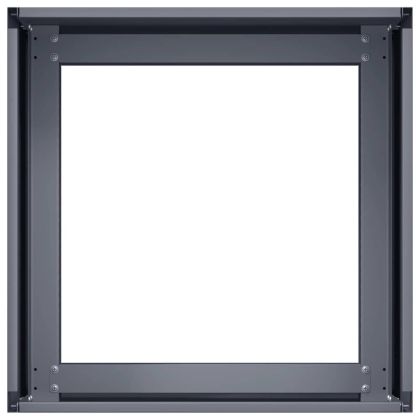 Кашпа, антрацит, 40x40x30 см, стомана