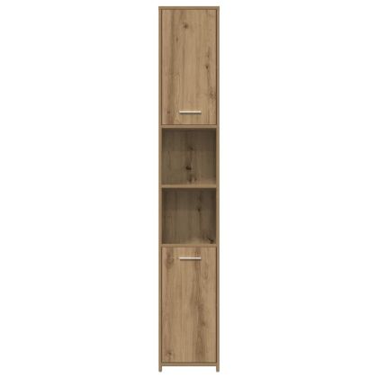 Комплект мебели за баня от 4 части Дъб артизан инженерно дърво