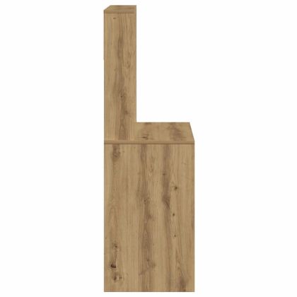 Бюро с рафтове, дъб артизан, 100x45x140 см, инженерно дърво