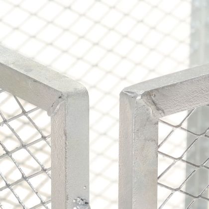 Градински компостер, 85x85x70 см, поцинковано желязо