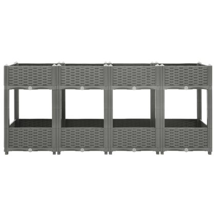 Повдигната леха, 160x40x71 см, полипропилен