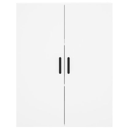 Висок шкаф, бял, 69,5x34x180 см, инженерно дърво