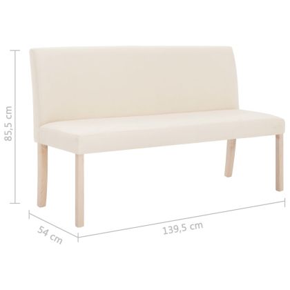 Пейка, 139,5 см, кремава, полиестер