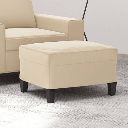 Табуретка, кремава, 60x50x41 см, плат микрофибър