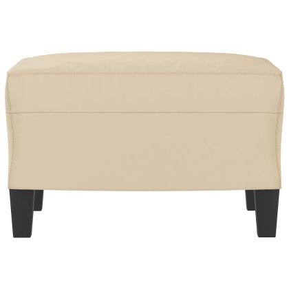 Табуретка, кремава, 60x50x41 см, плат микрофибър