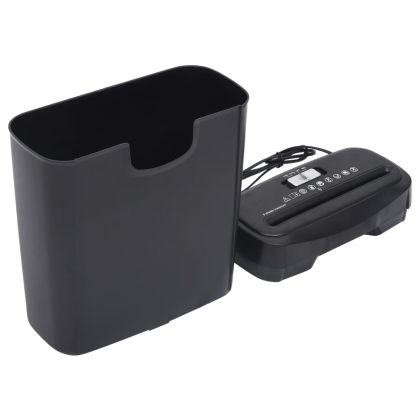 Шредер за хартия, 6 листа, Strip Cut, черен