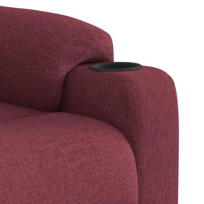 Стол реклайнер, виненочервен, текстил