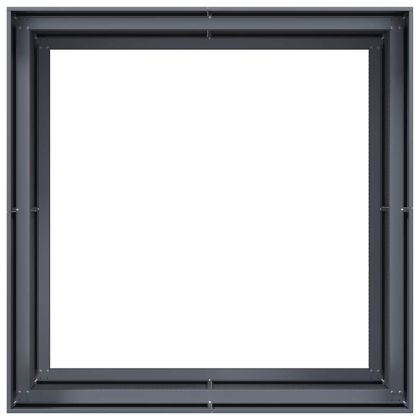 Кашпа, антрацит, 100x100x80 см, стомана