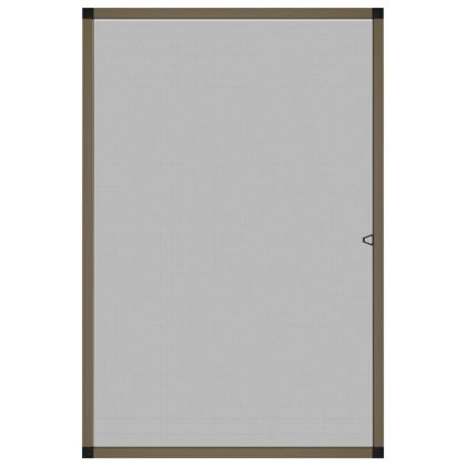 Мрежа против насекоми за прозорци, кафяв, 90x120 см